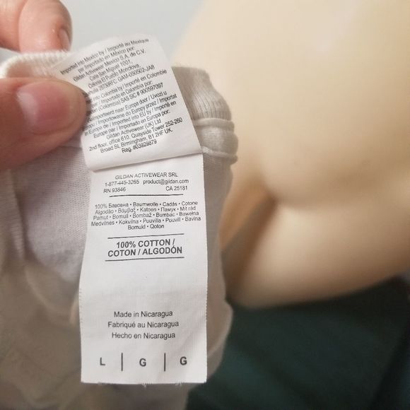 White shirts womens large tee top - Picture 6 of 7